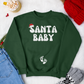 Santa Baby Christmas Pregnancy Crewneck Sweatshirt