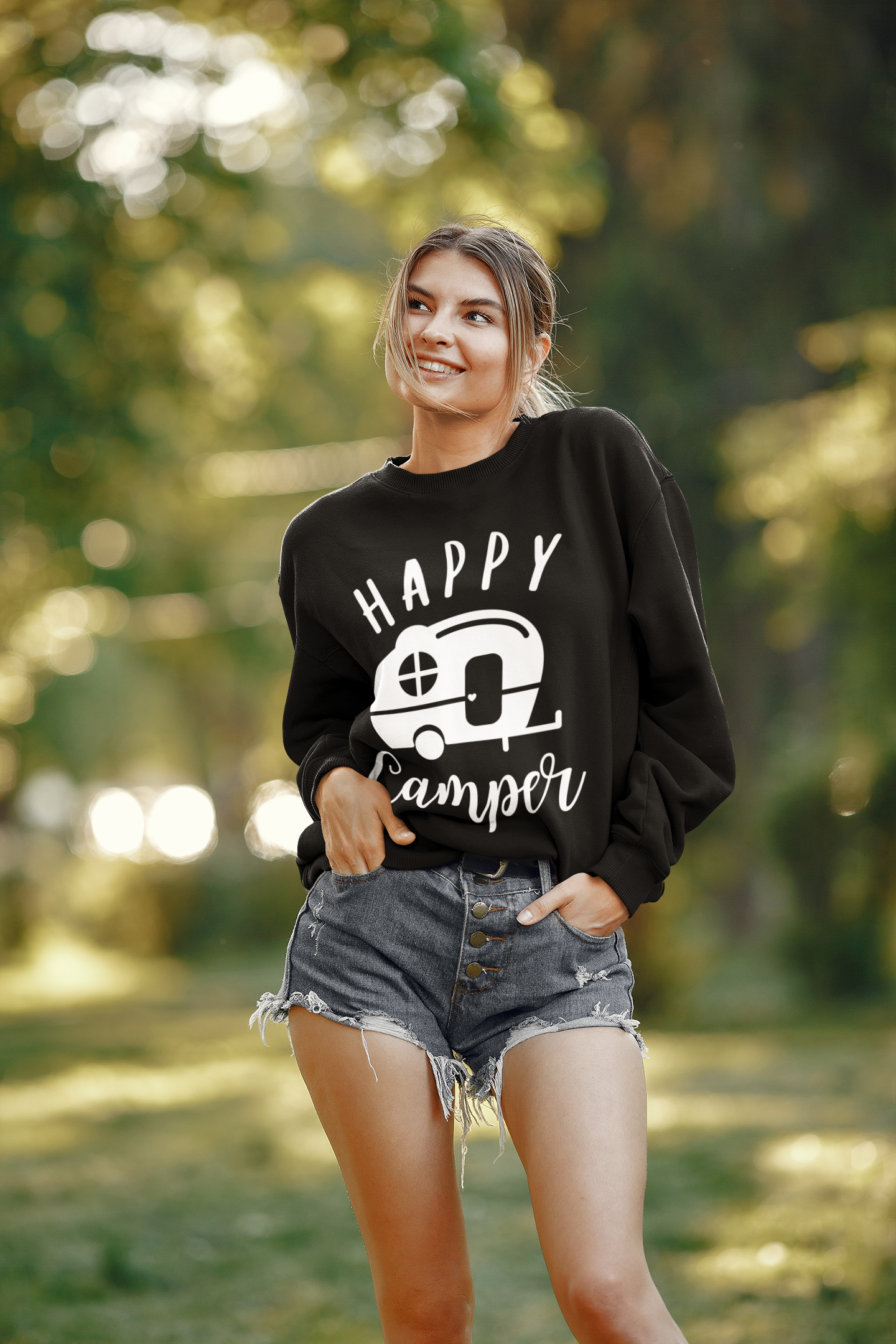 Happy Camper Crewneck Sweatshirt