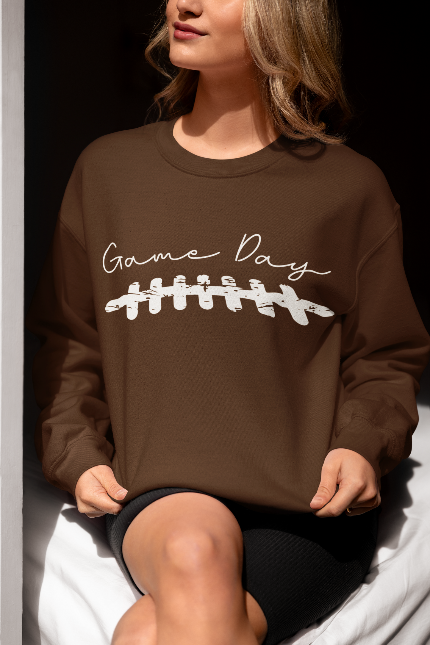Football Game Day Crewneck Sweatshirt
