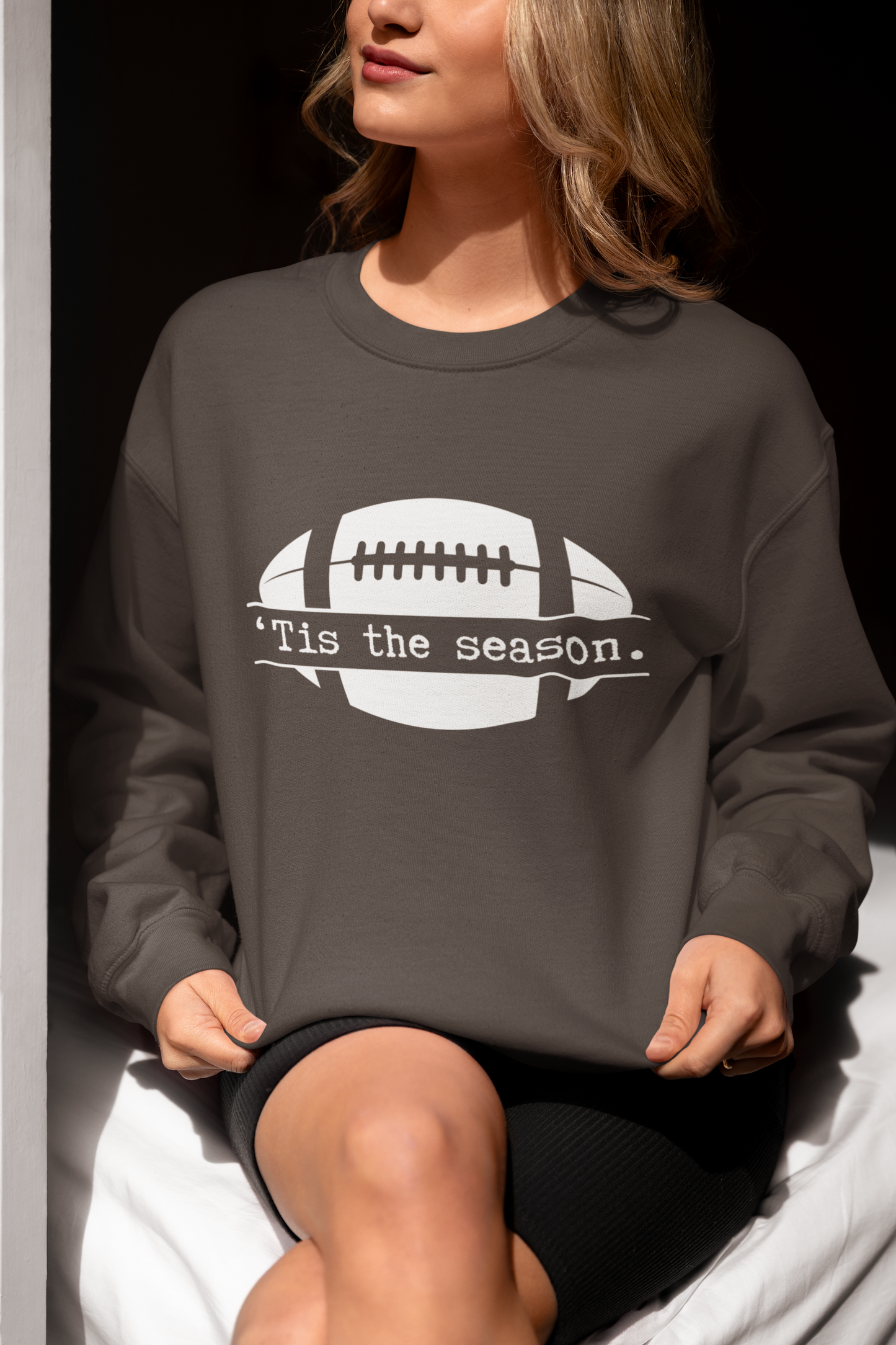 Tis' the Season - Football Season Crewneck Sweatshirt