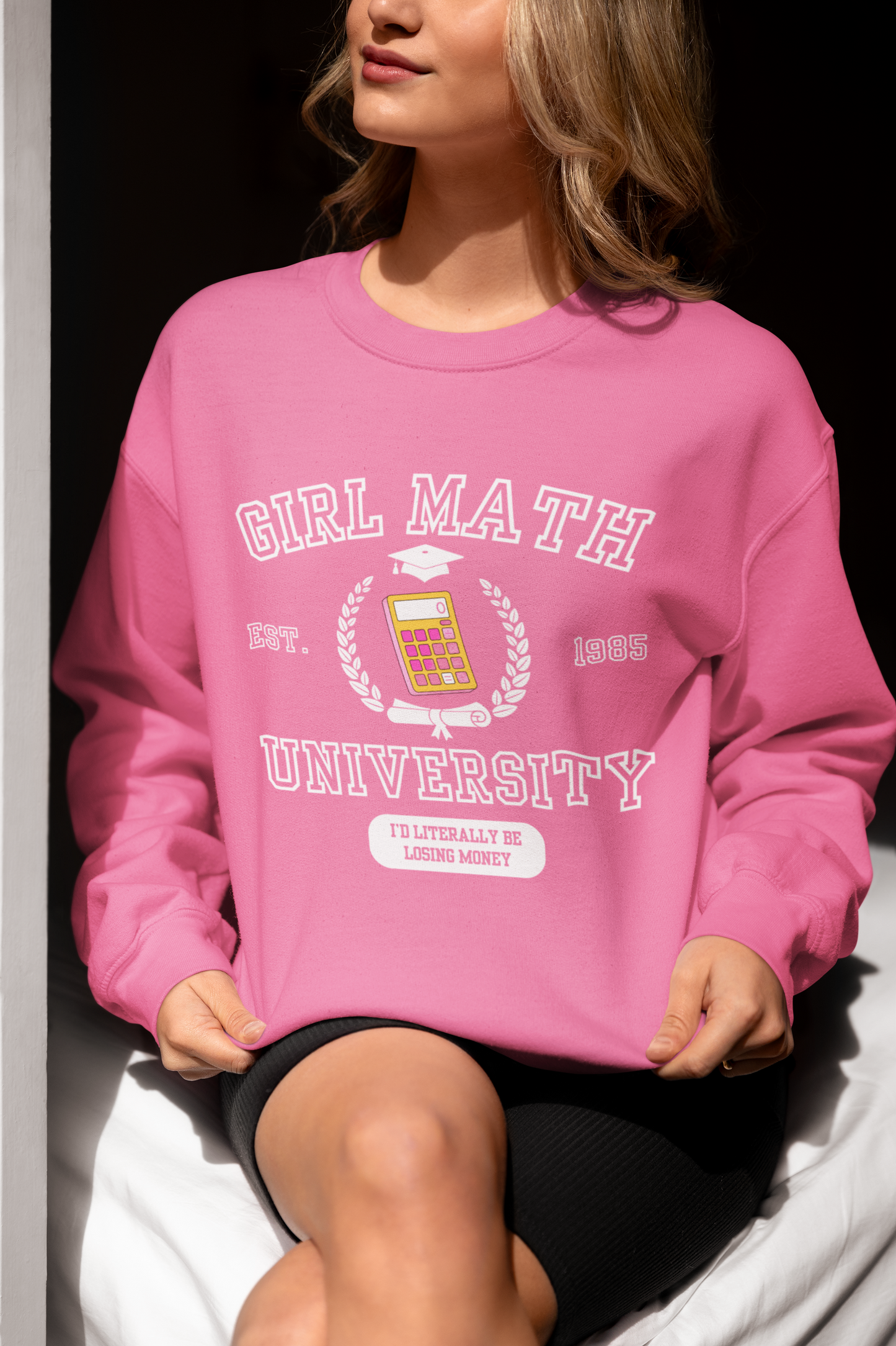 Girl Math University Crewneck Sweatshirt