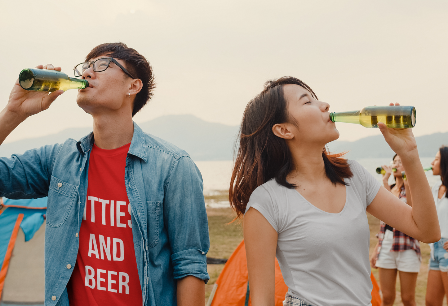 Titties and Beer Funny T-Shirt