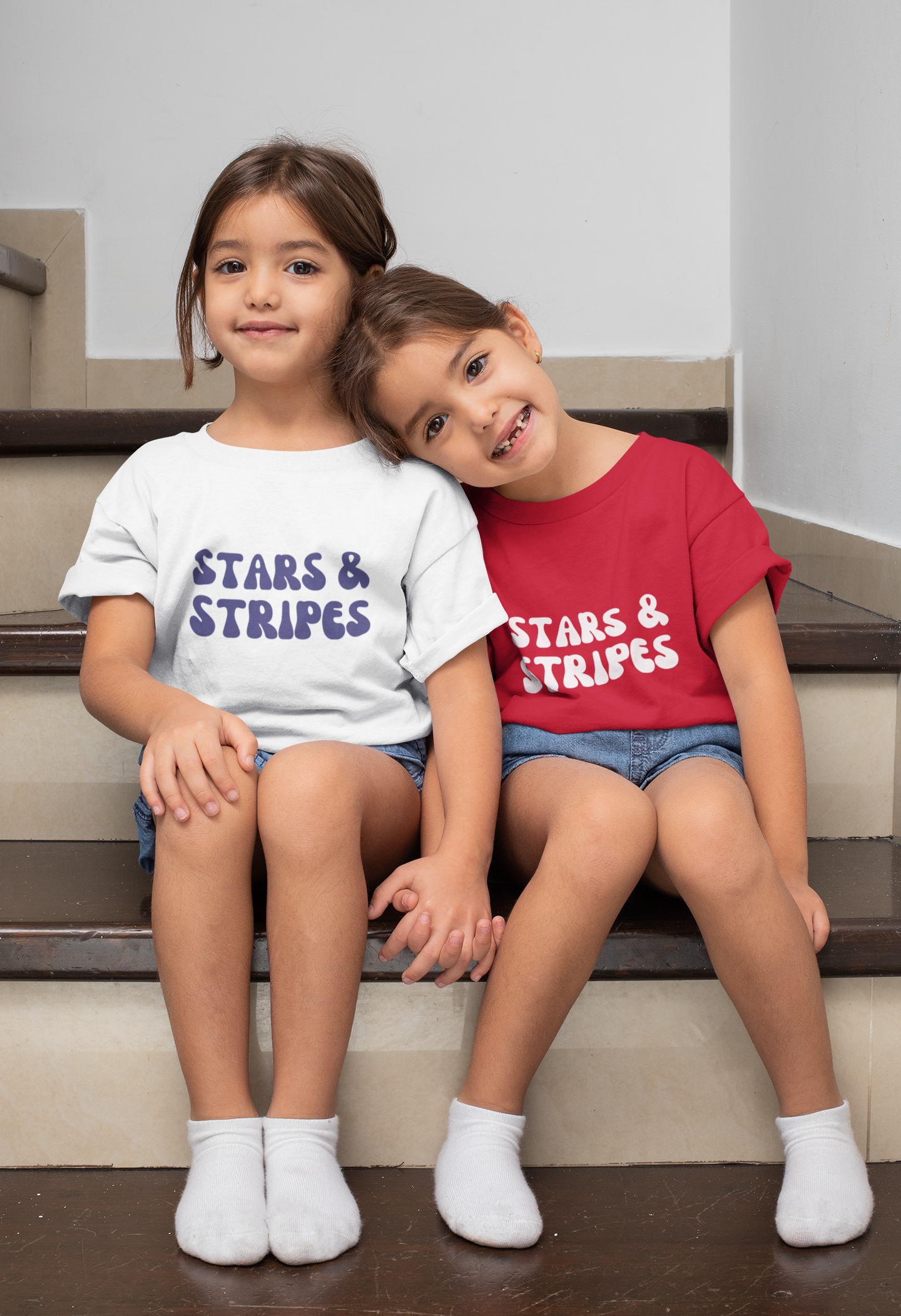 Stars and Stripes Kids Fourth of July T-Shirt