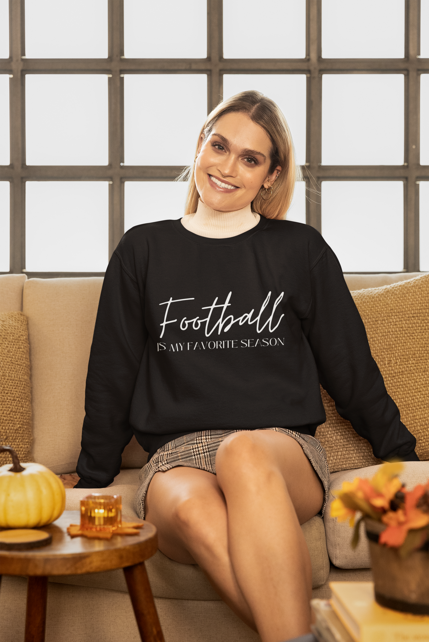 Football Is My Favorite Season Crewneck Sweatshirt