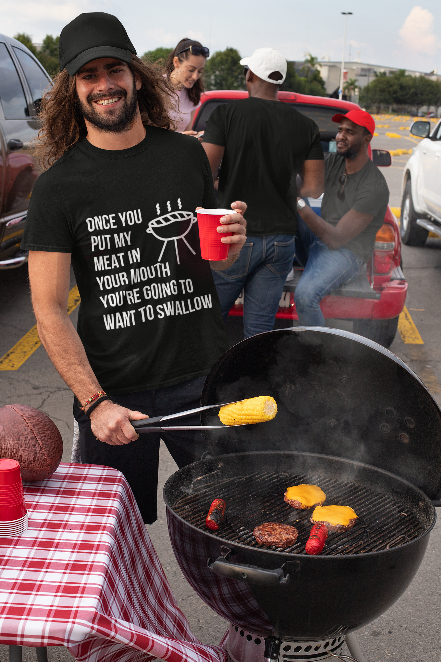 Once You Put My Meat In Your Mouth You're Going to Want to Swallow Funny - Funny BBQ T-Shirt